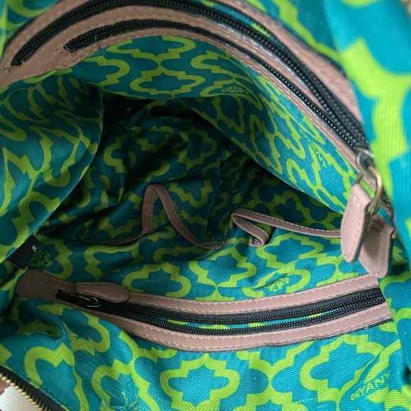 Oryany pink leather hobo bag w/tassel - Picture 6 of 7